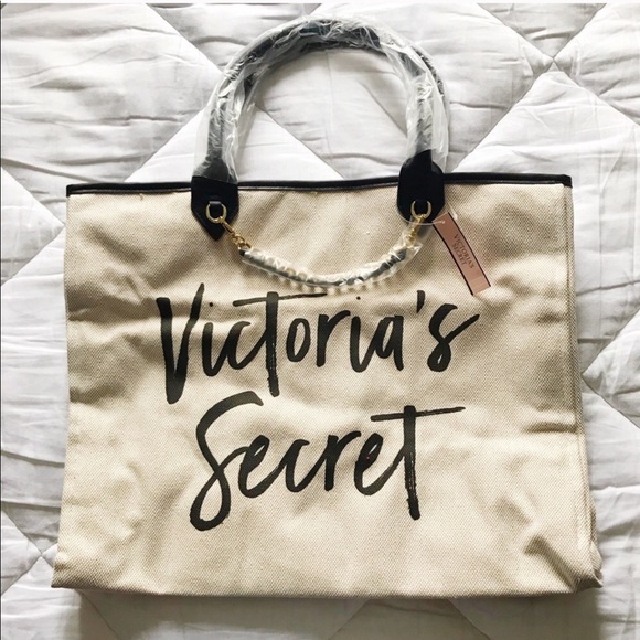 Victoria's Secret Bags Victorias Secret Canvas Tote Poshmark